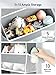 Yecaye 1 Pack Over The Door Organizer with 5 Bins 10 Side Pockets,44lbs Load Hanging Bathroom and Bedroom Organizer, Behind The Door Storage for Nursery Newborn Baby Essential Stuff, Grey