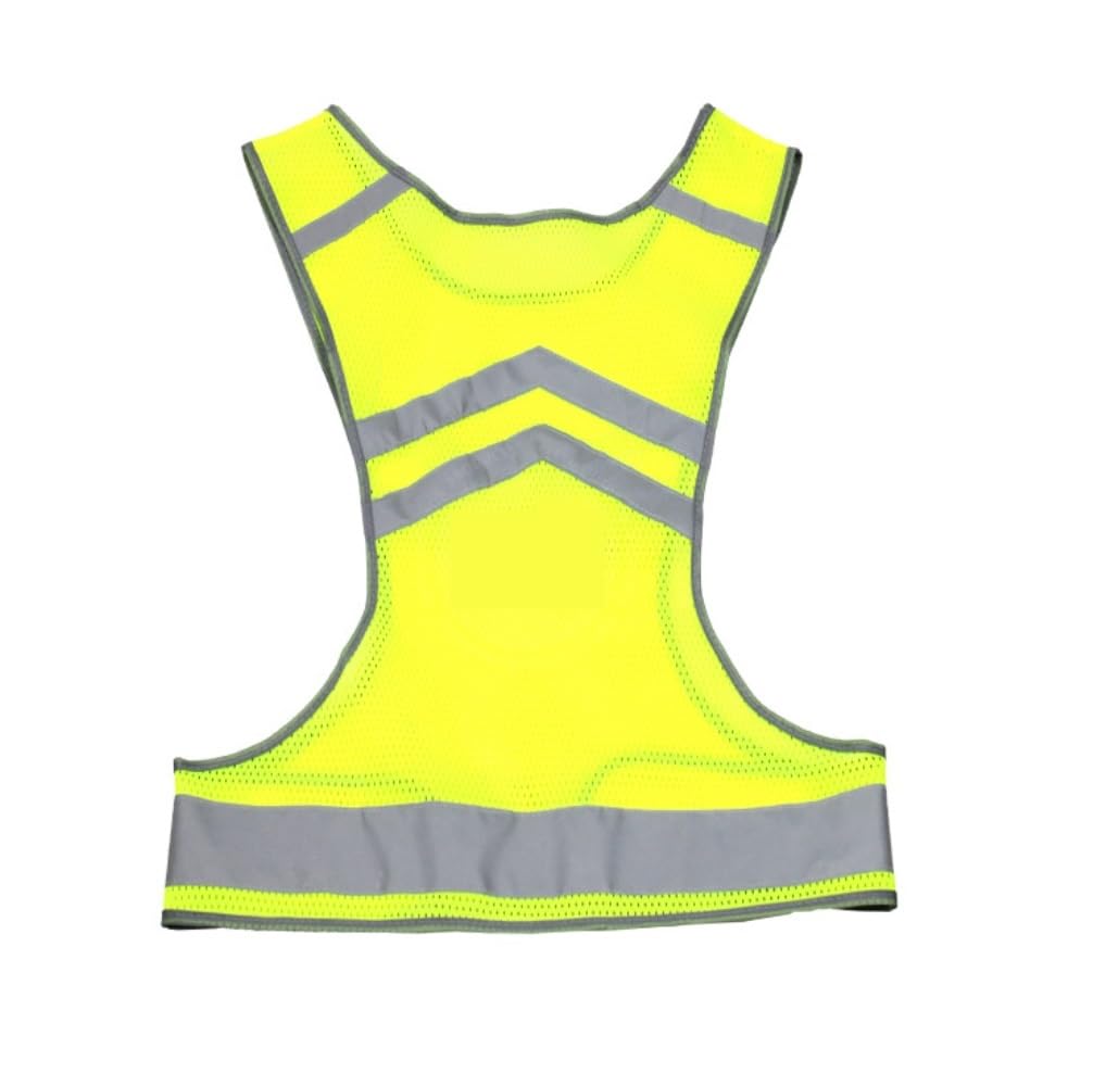 Chaleco De Reflectante Ropa De Trabajo Chaleco Reflectante De Alta Visibilidad For Hombre Y Mujer, Cinturón Equipo For Correr, Deportivo For Exteriores(M)