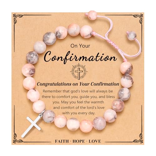 UNGENT THEM Cross Bracelet Confirmation Gifts for Teenage Teen Girls