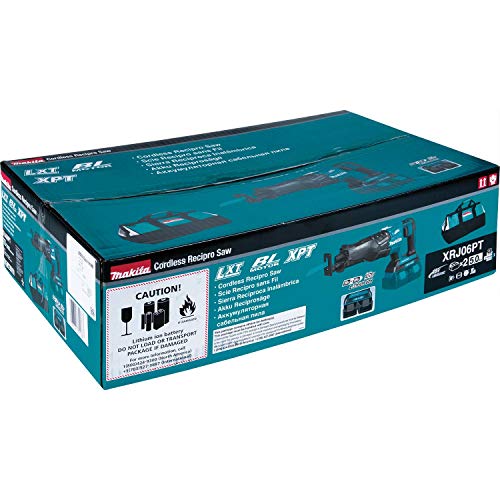 Makita XRJ06PT 18V x2 LXT Lithium-Ion (36V) Brushless Cordless Recipro Saw Kit (5.0Ah)