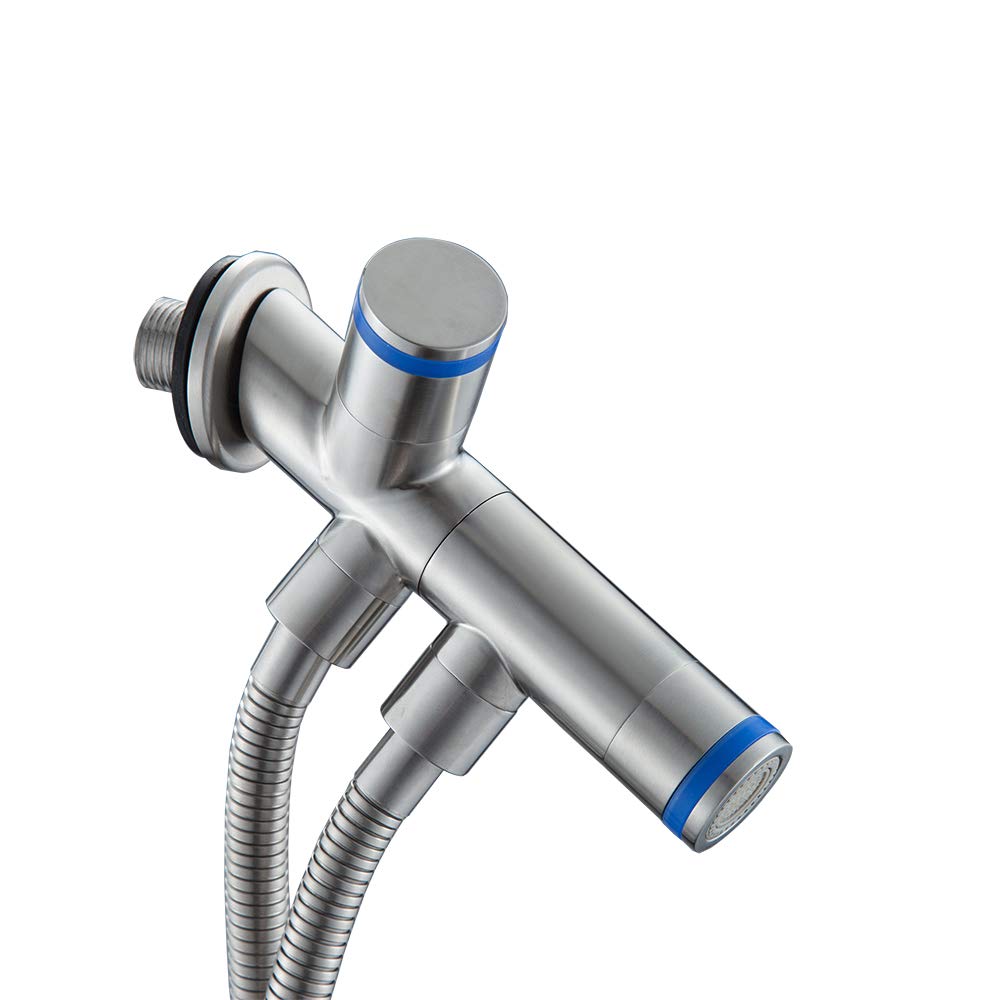 CIENCIA Bidet Spruzzatore in Acciaio Inossidabile Doccetta Portatile Bidet Magnetico Kit Doccetta WC per Bidet e Toilette, WS031F