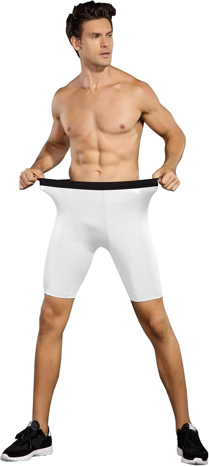 Niksa Compression Shorts Men 2/3 Pack, Compression Underwear for Men Athletic Shorts, Running Workout Fitness Shorts - Image 5