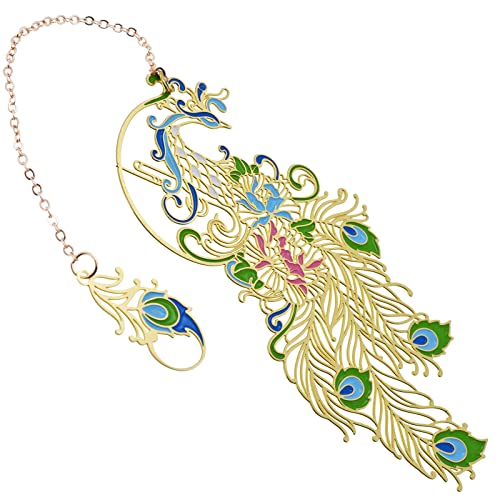 Blbmh 4In1 Peacock Metal Bookmarks For Women Teachers Book Lovers Book Mark Ideal Gifts For Birthday Present -Pg #TOP3
