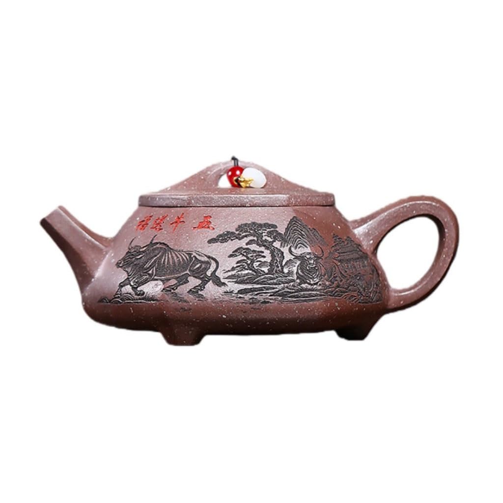 Czajnik do herbaty Retro Five Niu Blessings Purple Clay Pot Office Hospitality ceramiczny zaparzacz do herbaty czajniczek do kuchenki