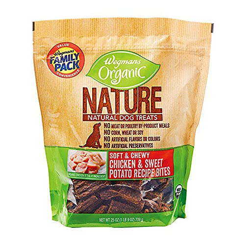 Wegmans Organic Nature Natural Dog Treats - Chicken & Sweet Potato Recipe Strips - No Preservatives