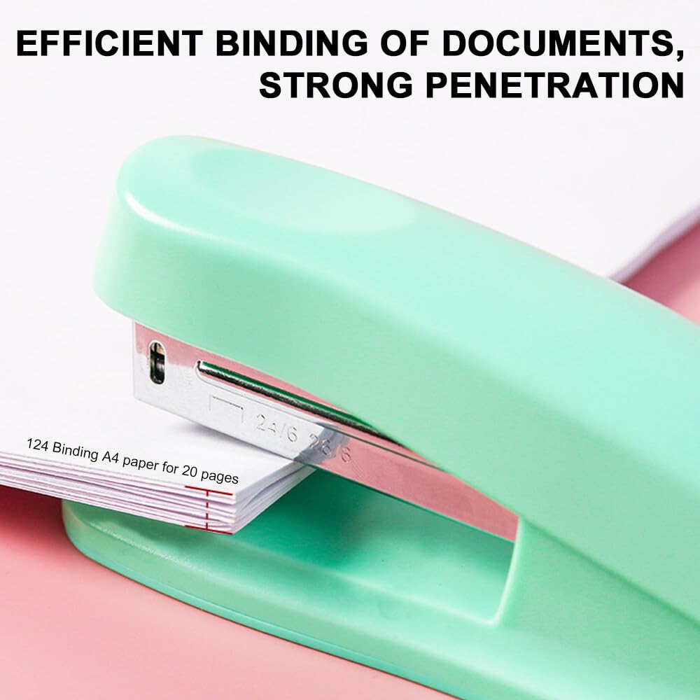 Spillatrice Da Ufficio D.RECT 5221 - Cucitrice Da Tavolo Per 20 Fogli, Nero, Con Distruggidocumenti - Foto 9