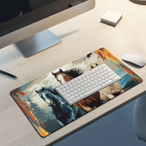 Horses Desk Pad Grande Protector de Escritorio miniatura 5