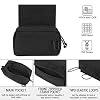 KRYDEX Tactical Drop Pouch Sub Abdominal Carrying Kit Bag Fanny Pack with Hook and Loop Panel for Tactical Vest Chest Rig (Black)