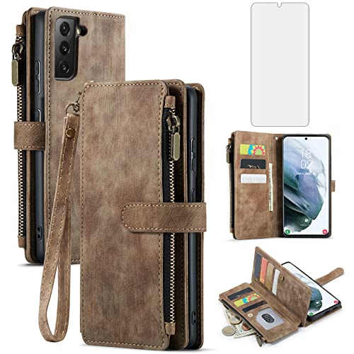 Étui Samsung S22+ avec Porte-Carte Chaînette et Verre Trempé Asuwish