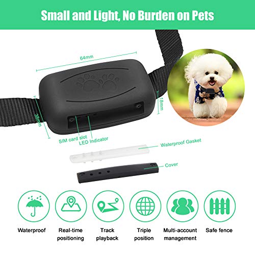 GPS Pet Tracker, Real-Time Locater & Activity Monitor, Cat Dog Tracking Device with Unlimited Range - Thumbnail 2