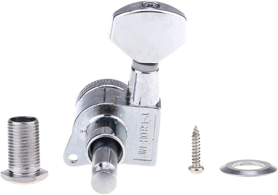 Musiclily Ultra 6 inline 19:1 Ratio Guitar Locking Tuners String Tuning Pegs Keys Machines Heads Set for Fender Stratocaster Strat/Telecaster Tele Electric Guitar, Chrome : Musical Instruments