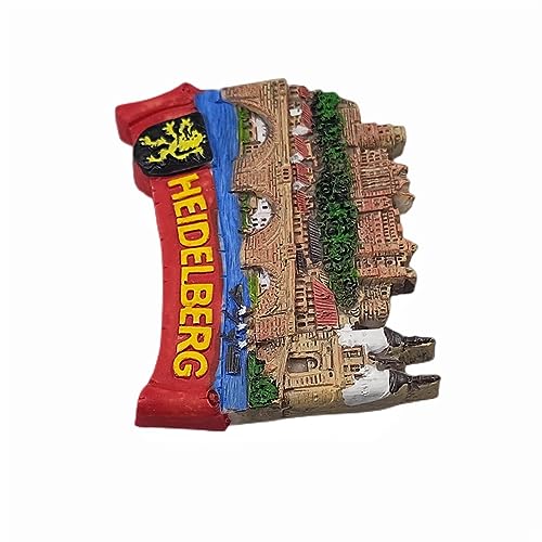 Imán decorativo Heidelberg Germany de resina 3D miniatura 4