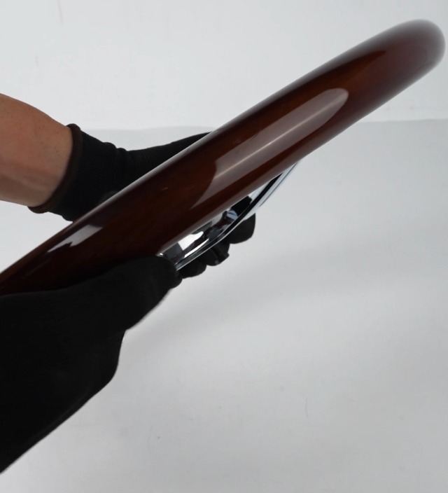 Lニッパチ様　290mmウッドハンドル Yahoo!オークション - 小径 29パイ 29φ 290mm ウッドステアリング ハ