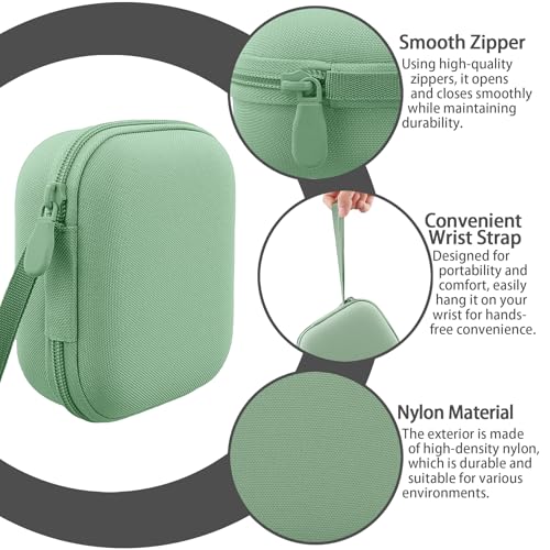Image of for Bose New SoundLink Micro 2nd Gen Portable Bluetooth Speaker Hard Protective Case, Portable Travel Case with Carabiner (Grass Green) - co2CREA