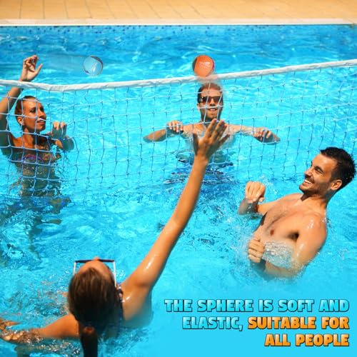 AIBAOBAO Wasserball, 2 Stück Wasserball für Kinder Erwachsene, Wasserhüpfball, Wasserbälle Wiederverwendbar 5.5 cm,Springen auf Wasser, Wasserspielzeug Kinder für Schwimmbad Strand und Meer