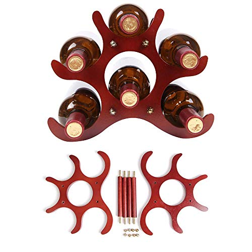 Soporte Retro de Madera Sólida para Botellas de Vino miniatura 5