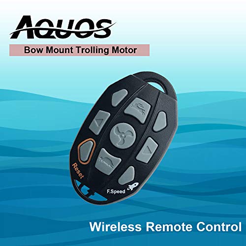 AQUOS Haswing Bow Mount Trolling Motor Wireless Remote Control for 12V 55LBS or