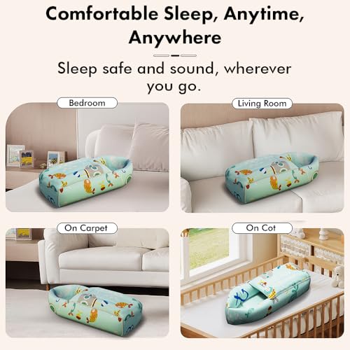 Image of StarAndDaisy 3 in 1 Baby Sleeping Bag for New Born, Baby Bedding Set, Washable & Foldable Cotton Design Godari, Toddlers Bed, Baby Bedding, Baby Mattress, Cradle Bed