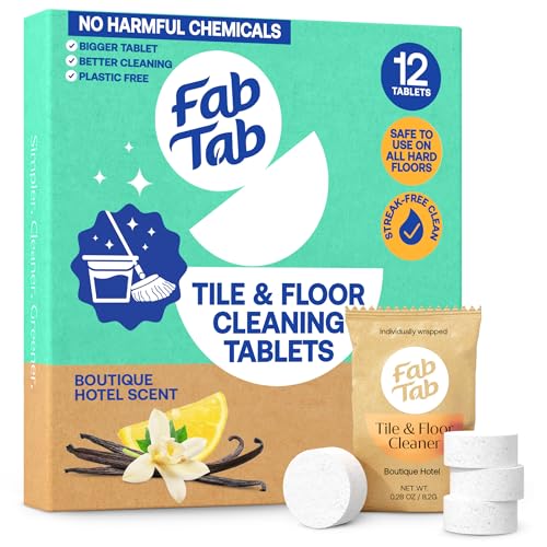 Fab Tab Hard Floor Cleaner Tablets - Pre-Measured Dissolvable Tablets