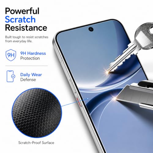 Image of FIRST MART Tempered Glass Screen Protector for Redmi Turbo 5 - Full-Glue Screen Guard, 3D Edge to Edge, HD Clear, Bubble-Free, Case-Friendly, Black, Pack of 2