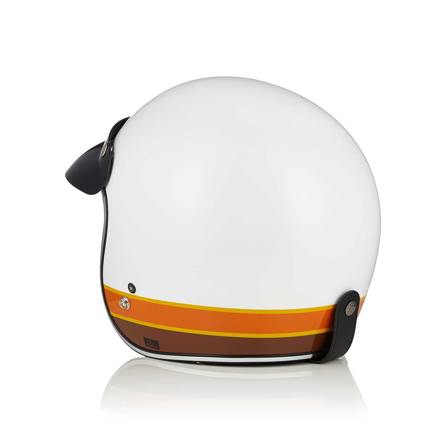 TORC Casco Moto Jet Vintage Aperto Casco Scooter Retrò con Visiera Parasole Omologato ECE 22-06