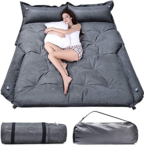Dearjana SUV Air Mattress, Self Inflatable Car Mattress | Thickened Car Travel Bed Built in Foam - Great for SUV, Truck, Jeep, Car Camping Travel