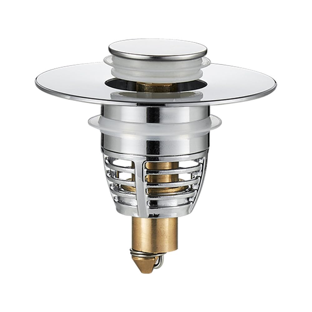 Universal Bathroom Sink Stopper, Upgraded Pop-Up Sink Drains Strainer Plug Basin Bathtub Bounce Drain Filter Hair Catcher