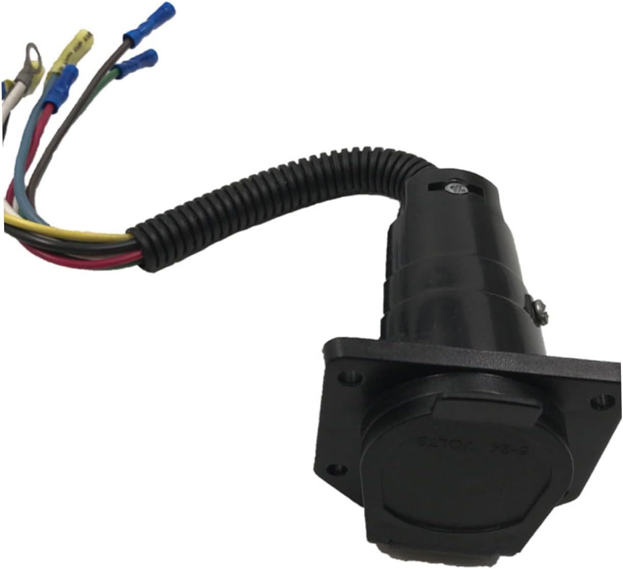 American Pin Rv Trailer Plug Wiring Harness Converter Durable Way Connector for Trailer Signal Lights Compatible with Rvs Cars and Boats