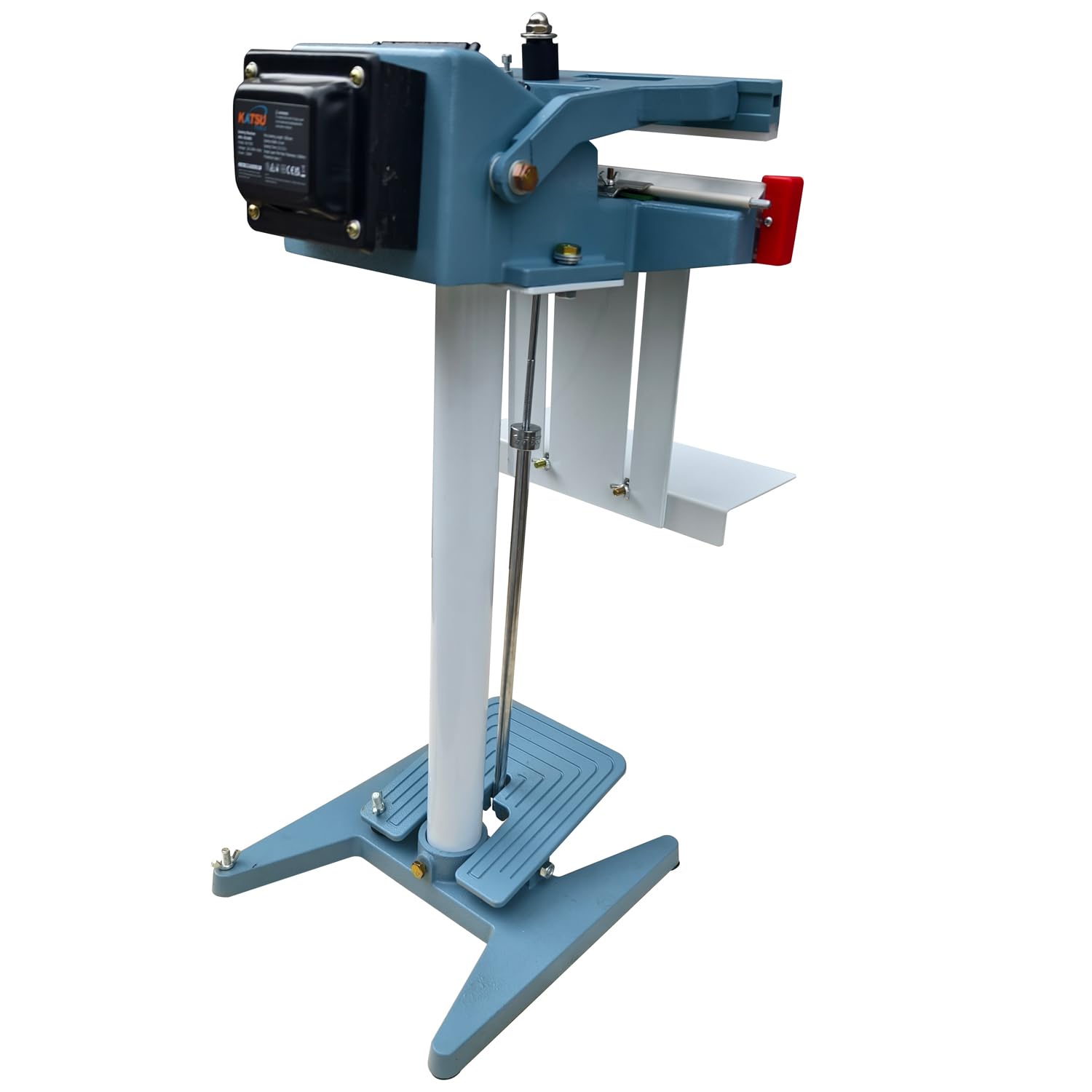 KATSU 832482 - Sellador automático de bolsas con pedal de pie de 350 mm, apto para sellar bolsas de PVC, celofán, aluminio y lámina de cobre