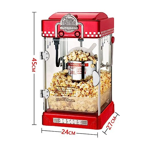 Máquina de palomitas de maíz para uso comercial y doméstico, ideal para fiestas infantiles y entretenimiento de cine en casa
