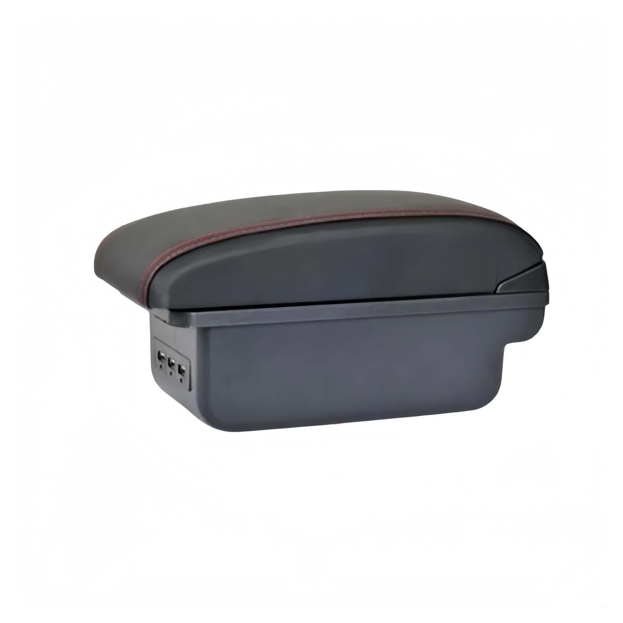 Aextroi Car Armrest Cushion Universal Car Armrest Box Accessories Storage Modification Retrofit Parts Relieve Fatigue(B3 Black red 3USB)