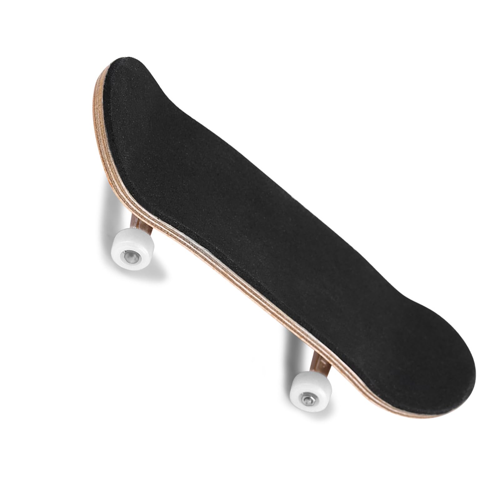 Zerodis Mini skateboard da fingerboard, tastiera in legno d'acero, con ruote con cuscinetti morbidi e tastiera, mini tastiera per adulti e bambini