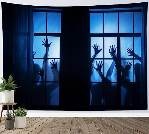 LB Wandteppich Horror Halloween Wandtuch Geist aus dem Fenster Wandbehang Gruselige Nacht Tapisserie für Wohnzimmer Schlafzimmer Wohnheim Wanddeko,150x100cm LB Wandteppich Horror Halloween Wandtuch Geist aus dem Fenster Wandbehang Gruselige Nacht Tapisserie für Wohnzimmer Schlafzimmer Wohnheim Wanddeko,150x100cm