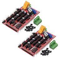 Heevhas 3D Drucker Controller RAMPS 1.4 Mega Shield für Arduino Reprap Prusa Mendel (2 Stück)