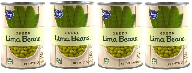 Green Lima Beans (Pack Of 4 Cans), 15 oz. Each Can