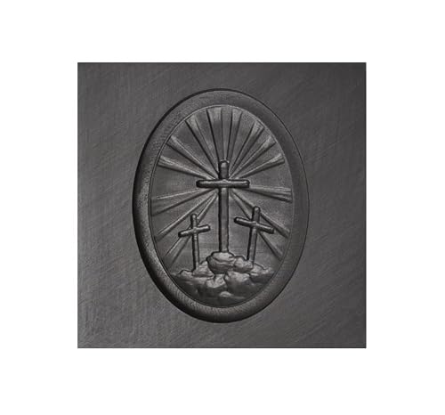 Small Religious Crosses on Hill 3D Graphite Ingot Mold Metal Melting Casting Refining Scrap Jewelry Making