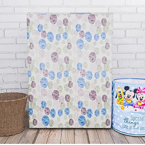 Image of Kuber Industries Dot Print Washing Machine Cover | Soft PVC Top Load Semi-Automatic Washing Machine Cover | Multi