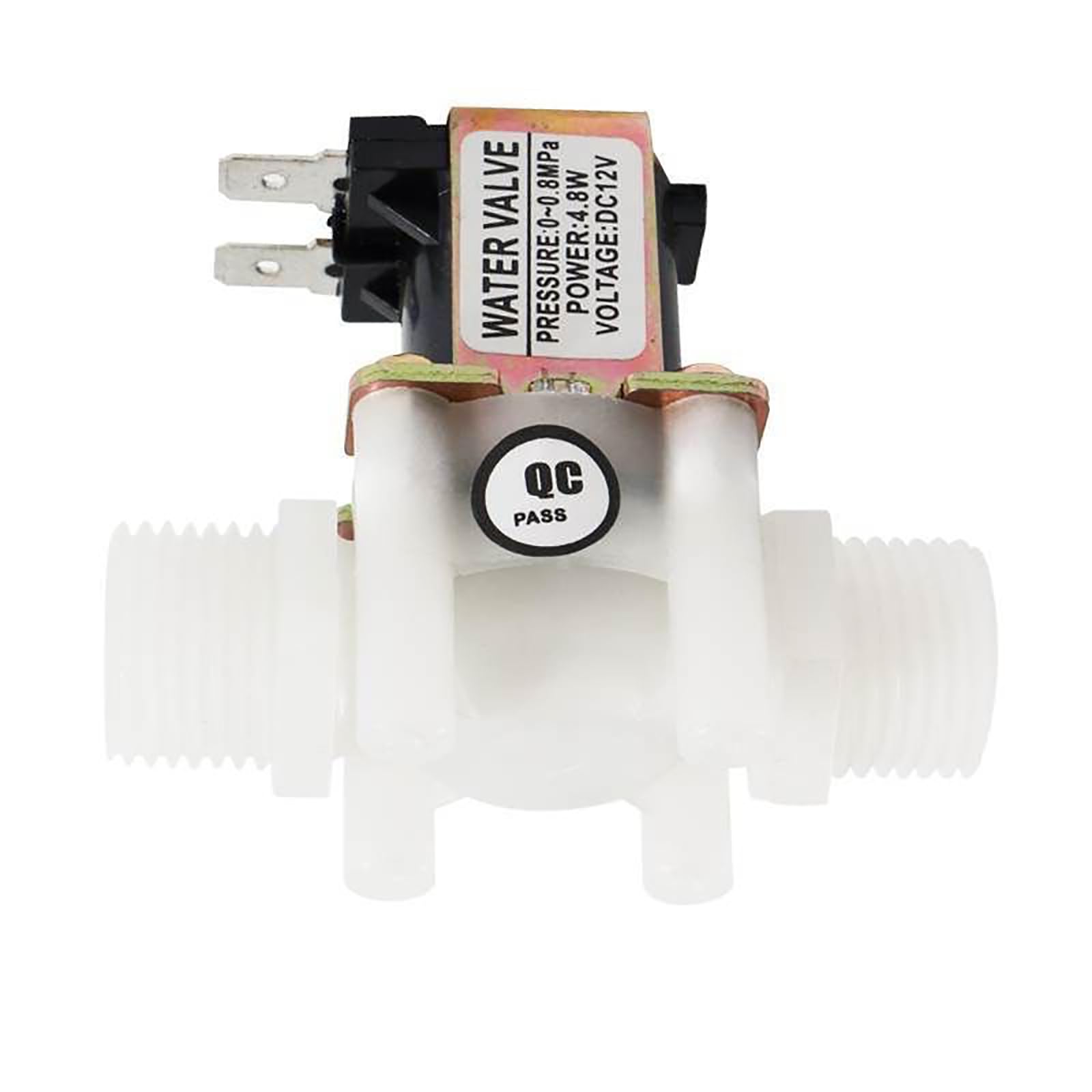 Gredia Men's 1/2" Dc 12V Solenoid Valve N/C Normally Closed Water Inlet Flow Switch