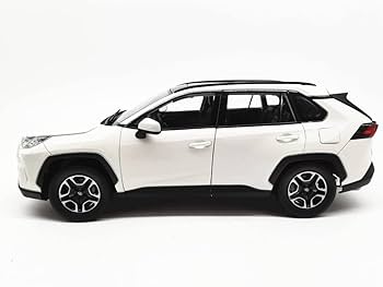 トヨタRAV4 1/18 ミニチュアダイキャストSUVオフロード合金製 ホワイト トヨタRAV4 1/18 ミニチュアダイキャストSUVオフロード合金製