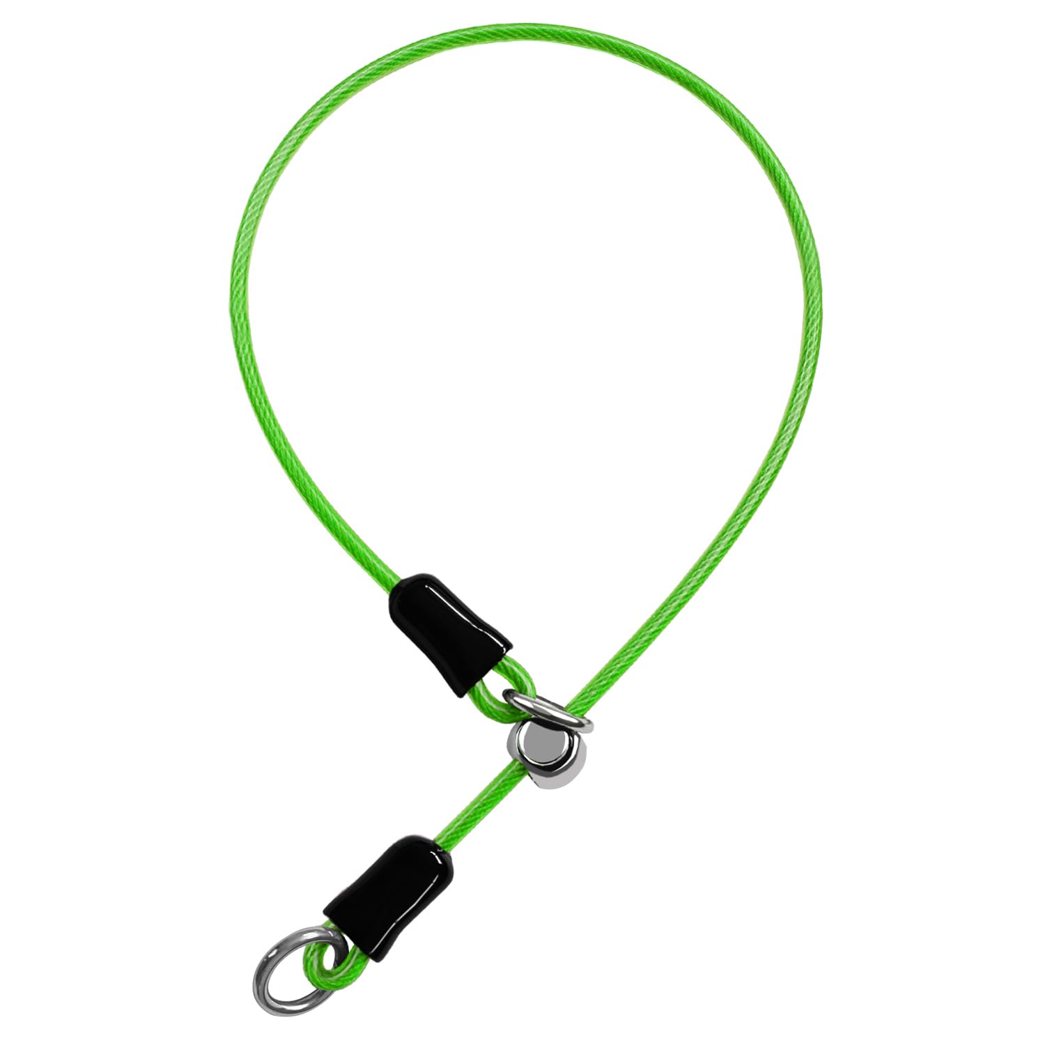 LOS ANDES Dog Round Choke Collar Training No Pull Dog Slip Collars with Adjustable Stopper for Small Medium Dogs