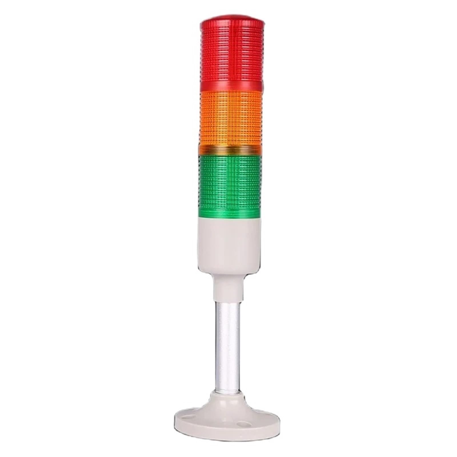 Torre de señalización LED de tres capas TB42-3T/WD(J) de 42 mm, 12 V, 24 V, 110 V y 220 V, con zumbador, siempre brillante.(110V with sound)