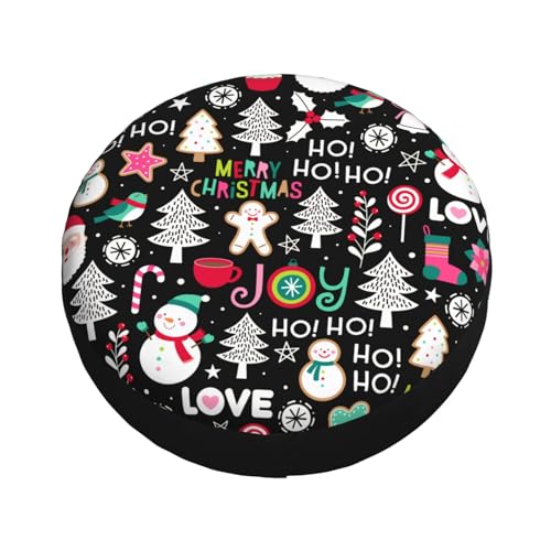Image of Christmas Snowman Spare Tire Cover Winter Weatherproof Universal Wheel Protectors Christmas New Year Wheel Covers for Rv Camper Travel Trailer SUV Truck 15 Inch Holiday Xmas Decor