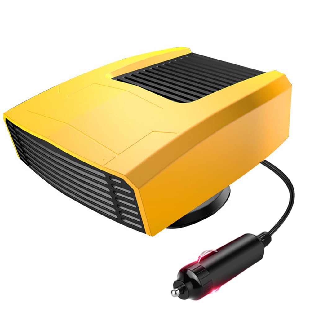 Riloer Portable Car Heater, for Quickly Defrost Defogger Demister, 12V 180W ABS Portable Car Heater Cooler Dryer Demister Defroster