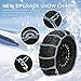 2Pack Heavy Duty Car Snow Chains for Car/Suv/Pickup trucks.Reusable Tire Chains for Winter Driving .Universal Fit for Snow, Ice, Mud (TT-1146)