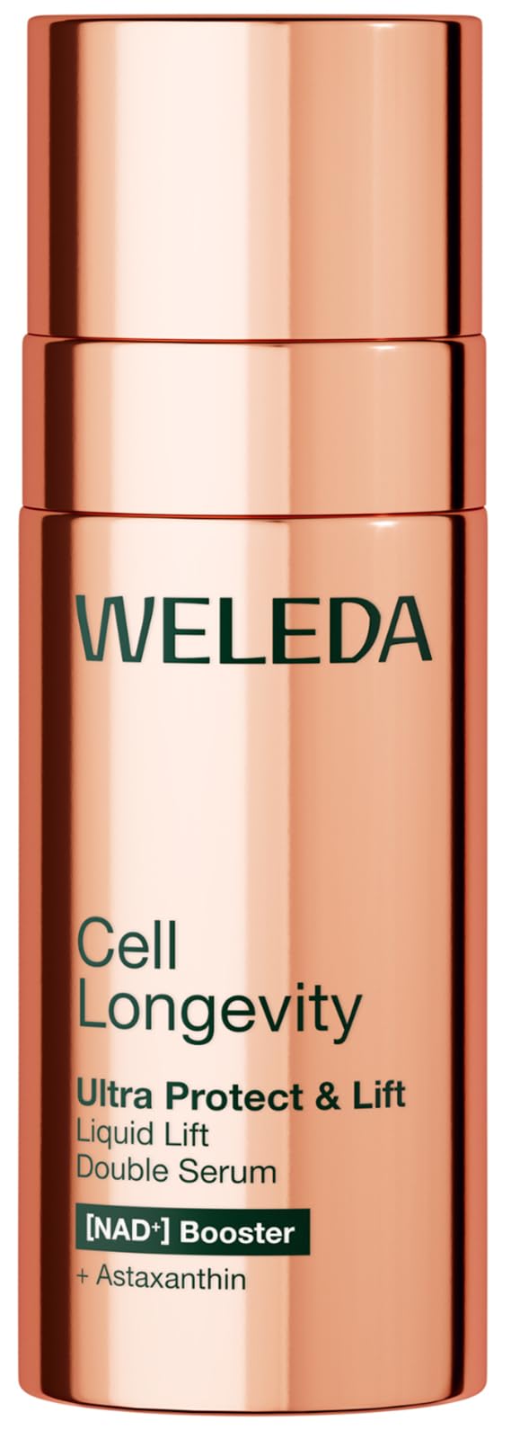 WELEDA Cell Longevity Ultra Protect & Lift Liquid Lift Double Serum - Gesichtspflege Serum mit [NAD⁺] Booster & Astaxanthin schützt vor Hautalterung & strafft die Haut (Naturkosmetik, vegan, 50ml)