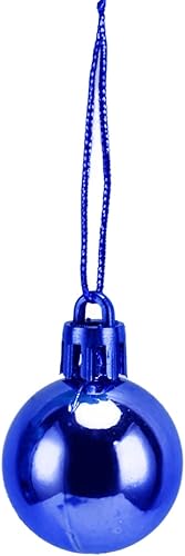 Miniatura 5 de Juego de 100 adornos de bolas de Navidad, bolas colgantes inastillables para decoración de fiesta de árbol de Navidad (azul)
