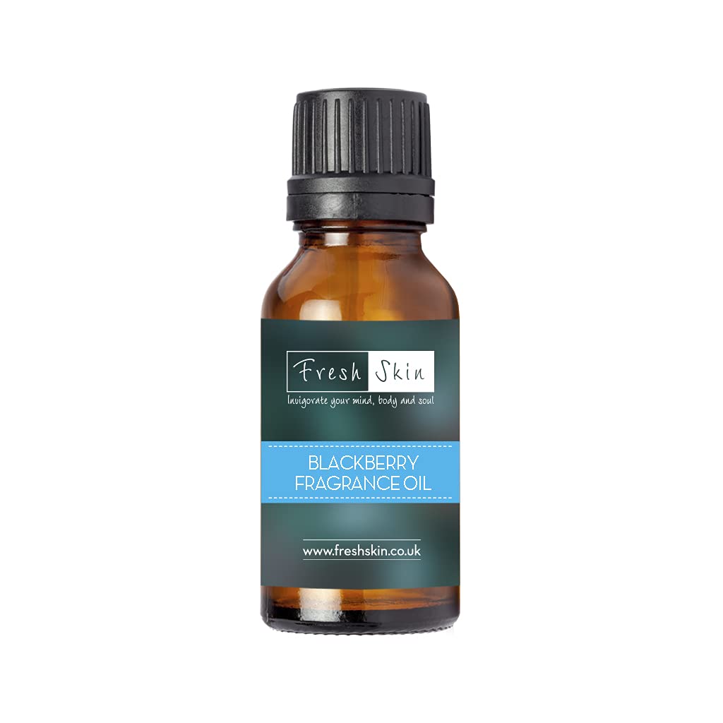 Freshskin Beauty Ltd Amber | 10Ml Blackberry Fragrance Oil - Candles, Bath Bombs, Soap Making, Reed Diffusers & Wax Melts - Cosmetic Grade - Vegan Friendly - A Rich, Complex, & Long Lasting Scent!