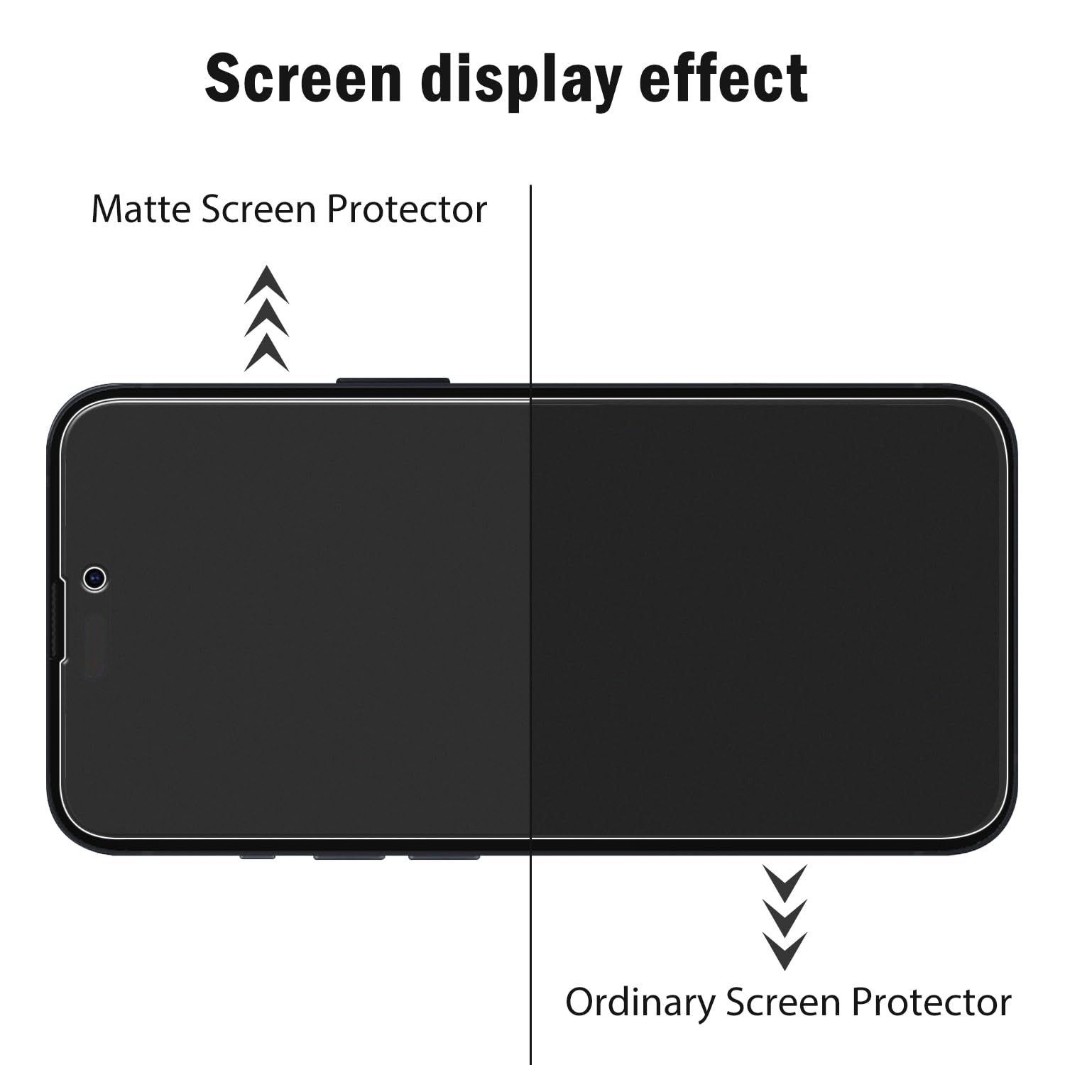 MAYtobe [2 Pack Matte Screen Protector For iPhone 14 Pro Tempered Glass, Touch Sensitive, Case Friendly, Anti-Glare - Image 2