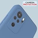 Pikkme Back Cover for Redmi Note 10 / Redmi Note 10S | Camera Protection Shockproof Soft Matte Silicone Back Case (Aqua Blue) gallery image