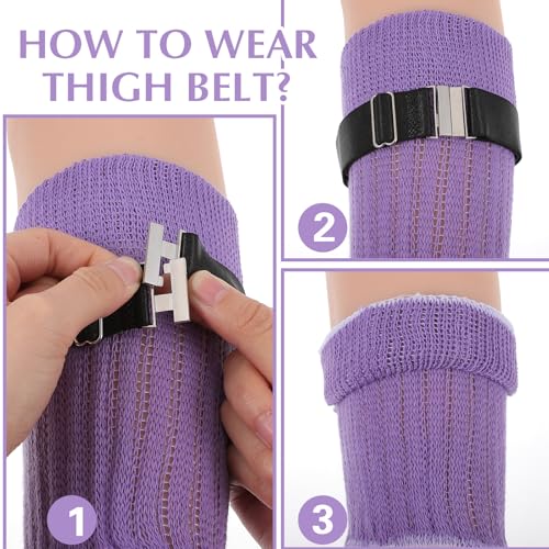 Giantree 2Pcs Women's Thigh Garter Belt, Adjustable Black Garter, Thigh Strap Plus Size Thigh Garter Belt, Thigh Bands Women4